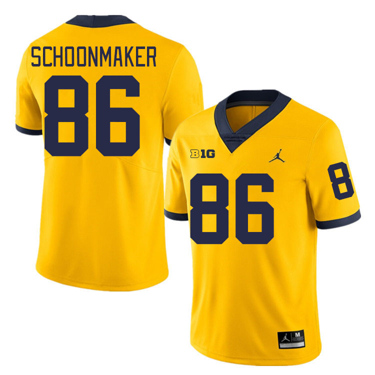 Luke Schoonmaker Michigan Jersey,Michigan Wolverines #86 Luke Schoonmaker Jersey Youth-Maize